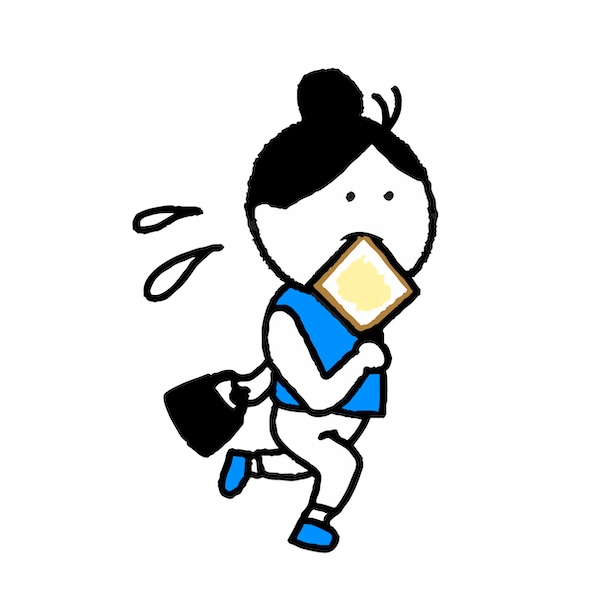 忙しい朝のママ